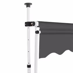 vidaXL Manual Retractable Awning 200cm Anthracite Outdoor Window Door Canopy