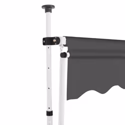 vidaXL Manual Retractable Awning 400cm Anthracite Outdoor Window Door Canopy