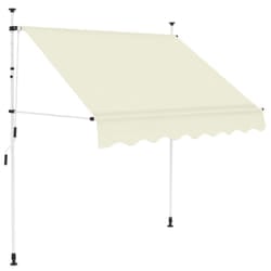 VidaXL Manual Retractable Awning 150 cm Cream