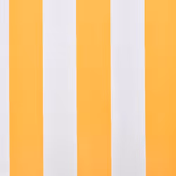 vidaXL Awning Top Sunshade Canvas Orange and White 500x300 cm Awning Canvas