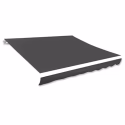 vidaXL Awning Top Sunshade Canvas Anthracite 300x250 cm Replacement Canvas Top