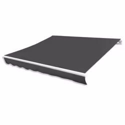 vidaXL Awning Top Sunshade Canvas Anthracite 300x250 cm Replacement Canvas Top