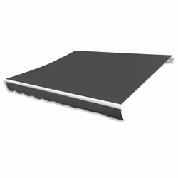 vidaXL Awning Top Sunshade Canvas Anthracite 400x300 cm Replacement Canvas Top