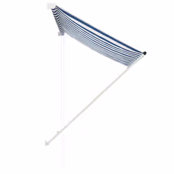 vidaXL Retractable Awning Blue and White Outdoor Sun Protection Screen Canopy - Additional view 2