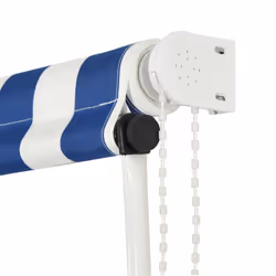 vidaXL Retractable Awning Blue and White Outdoor Sun Protection Screen Canopy - Additional view 5