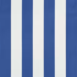 vidaXL Retractable Awning Blue and White Outdoor Sun Protection Screen Canopy - Additional view 6