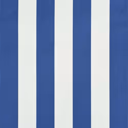 vidaXL Retractable Awning 250x150cm Blue and White Canopy Shade Sun Screen - Additional view 6