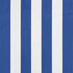 vidaXL Retractable Awning 300x150cm Blue and White Canopy Shade Sun Screen - Additional view 6