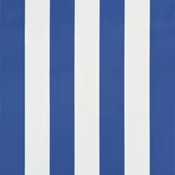 vidaXL Retractable Awning 350x150cm Blue and White Canopy Shade Sun Screen - Additional view 4