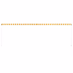 vidaXL Retractable Awning 400x150cm Yellow and White Window Canopy Sun Screen - Additional view 4