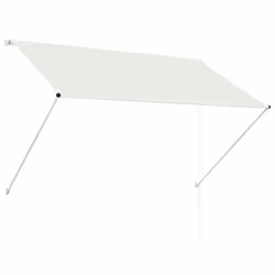 vidaXL Retractable Awning 200x150cm Cream Garden Window Door Canopy Sun Screen