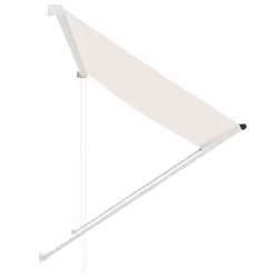 vidaXL Retractable Awning 200x150cm Cream Garden Window Door Canopy Sun Screen