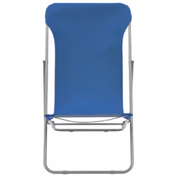 VidaXL 44358 outdoor chair Terrace Oxford, Polyvinyl chloride (PVC), Steel Blue