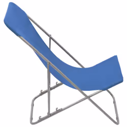 VidaXL 44358 outdoor chair Terrace Oxford, Polyvinyl chloride (PVC), Steel Blue - Additional view 4