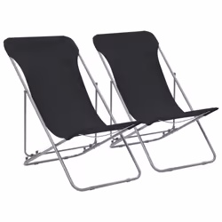 VidaXL 44359, Terrace, Oxford, Polyvinyl chloride (PVC), Steel, Black, 750 mm, 570 mm, 990 mm