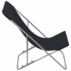VidaXL 44359 outdoor chair Terrace Oxford, Polyvinyl chloride (PVC), Steel Black - Additional view 4