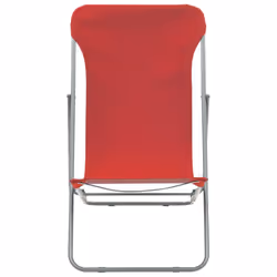 VidaXL 44360 outdoor chair Terrace Oxford, Polyvinyl chloride (PVC), Steel Red
