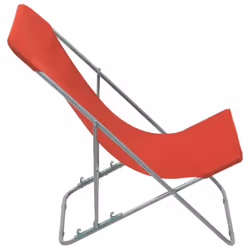 VidaXL 44360 outdoor chair Terrace Oxford, Polyvinyl chloride (PVC), Steel Red - Additional view 4