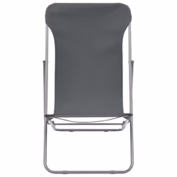 VidaXL 44361 outdoor chair Terrace Oxford, Polyvinyl chloride (PVC), Steel Grey