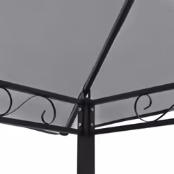 vidaXL Garden Pavilion with Table and Benches Anthracite Patio Gazebo Marquee