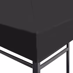 vidaXL Gazebo Top Cover 310g/mÂ² 3x3m Grey Garden Roof Replacement Tent Canopy