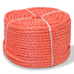 vidaXL Twisted Rope Garden Workshop Line Work Rope Boat Rope Polypropylene - 500 m/ 8 mm