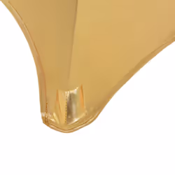 vidaXL 2x Table Covers Stretch 60cm Gold Party Tablecloth Slipcover Protector