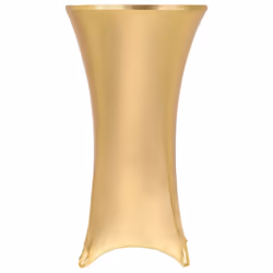vidaXL 2x Table Covers Stretch 80cm Gold Party Tablecloth Slipcover Protector