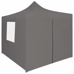 vidaXL Foldable Party Tent Pop-Up with 4 Sidewalls 3x3m Anthracite Gazebo
