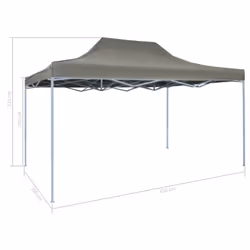 vidaXL Foldable Anthracite 3 x 4.5m Pop-Up Gazebo - Additional view 10