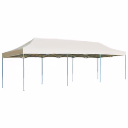 vidaXL Folding Pop-up Party Tent 3x9m Cream Outdoor Gazebo Canopy Marquee