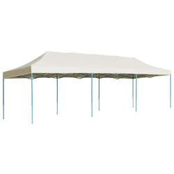 vidaXL Folding Pop-up Party Tent 3x9m Cream Outdoor Gazebo Canopy Marquee
