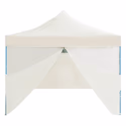 vidaXL Folding Pop-up Party Tent with 8 Sidewalls 3x9m Cream Canopy Gazebo - Additional view 4