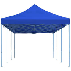 vidaXL Folding Pop-up Party Tent 3x9m Blue Outdoor Gazebo Canopy Marquee Shade