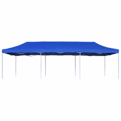 vidaXL Folding Pop-up Party Tent 3x9m Blue Outdoor Gazebo Canopy Marquee Shade