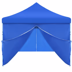 vidaXL Folding Pop-up Party Tent with 8 Sidewalls 3x9m Blue Canopy Gazebo - Additional view 4