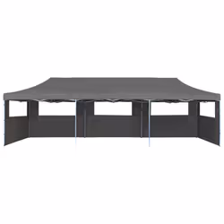 vidaXL Folding Pop-up Party Tent with 5 Sidewalls 3x9m Anthracite Marquee - Additional view 5