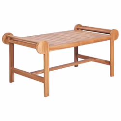 vidaXL Solid Teak Coffee Table Outdoor Garden Furniture Marlboro Plant Stand