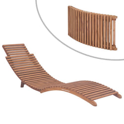 VidaXL 44666 outdoor chair Lounge Padded seat Teak