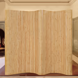 vidaXL Room Divider Bamboo 250x165cm Natural Privacy Screen Partition Blind