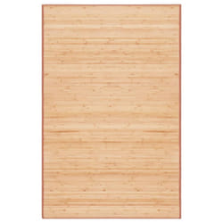 vidaXL Rug Bamboo 100x160cm Brown Home Area Flooring Carpet Mat Sheet Decor