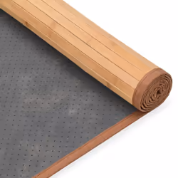 vidaXL Rug Bamboo 100x160cm Brown Home Area Flooring Carpet Mat Sheet Decor