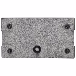 vidaXL Parasol Base Granite 25kg Rectangular Black Patio Umbrella Holder Stand - Additional view 2
