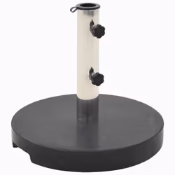 vidaXL Parasol Stand Outdoor Umbrella Base Holder Support Parasol Base Granite - black, 20 kg