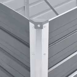 vidaXL Garden Raised Bed Galvanised Steel 240x80x45cm Grey Flower Raised Bed - Additional view 5