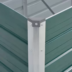 vidaXL Garden Raised Bed Galvanised Steel 240x80x45cm Green Flower Raised Bed - Additional view 4