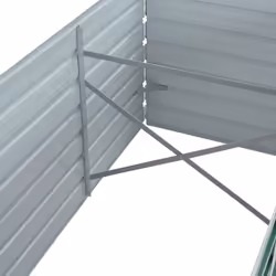 vidaXL Garden Raised Bed Galvanised Steel 240x80x45cm Green Flower Raised Bed - Additional view 5
