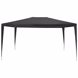 vidaXL Party Tent 3x4m PE Anthracite Outdoor Patio Gazebo Canopy Marquee Shade - Additional view 4