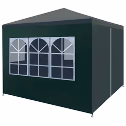 vidaXL Party Tent 3x3m Green Outdoor Garden Gazebo Marquee Canopy Shelter