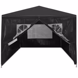 vidaXL Party Tent 3x4m Anthracite Outdoor Garden Gazebo Marquee Canopy Shelter - Additional view 2